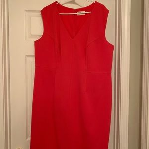 Coral Sleeveless Dress